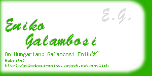 eniko galambosi business card